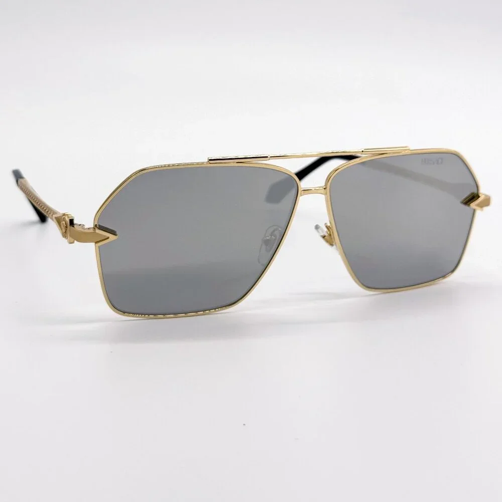NEW VERSACE SUNGLASSES VE2284 1002/6G GOLD MEN EYEWEAR VE2284 10026G
